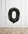 Black Helium Number Balloon