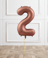 Chocolate Helium Foil Number Balloon