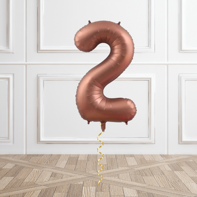 Chocolate Helium Foil Number Balloon