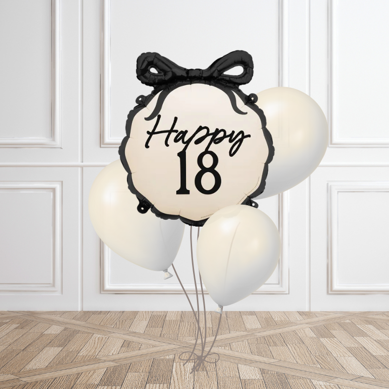 Bow Luxe Milestone Birthday Balloon Bouquet