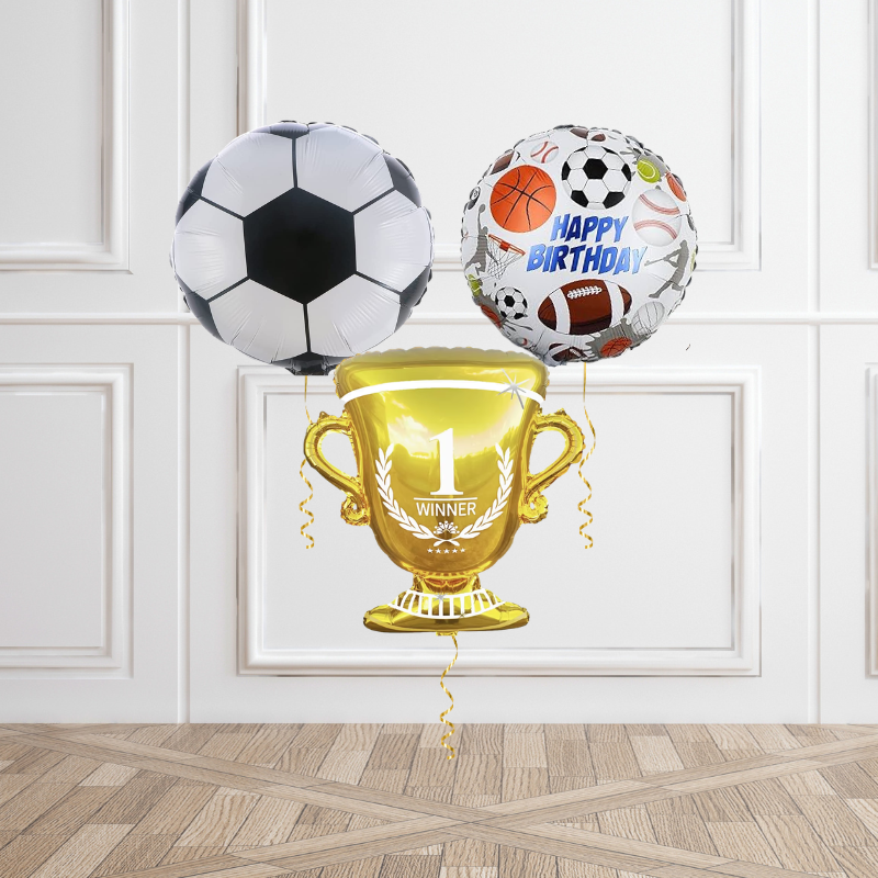 Champion Soccer Helium Balloon Bunch