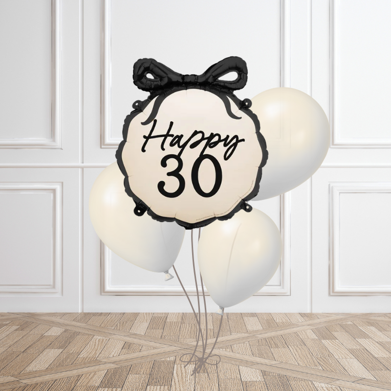Bow Luxe Milestone Birthday Balloon Bouquet
