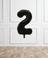 Black Helium Number Balloon
