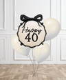 Bow Luxe Milestone Birthday Balloon Bouquet