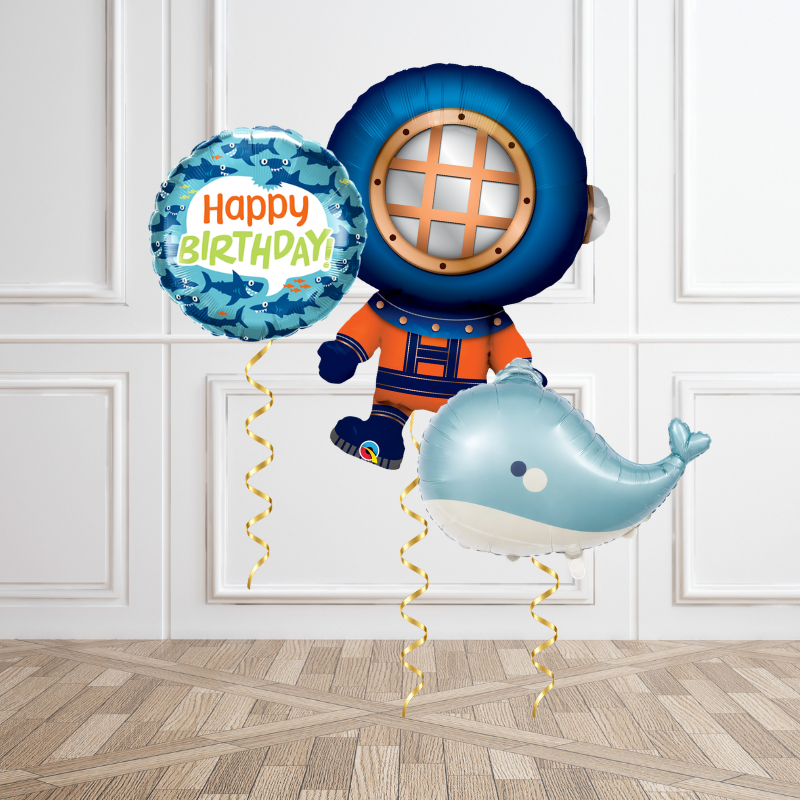Deep Sea Birthday Adventure Balloon Bouquet