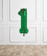 Emerald Helium Number Balloon