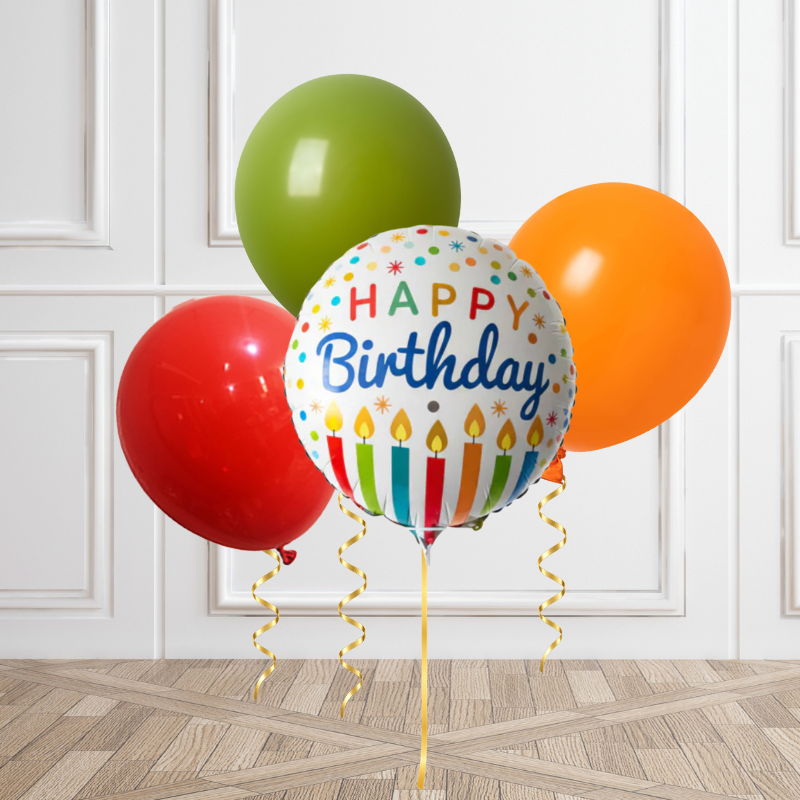 Classic Birthday Helium Bunch