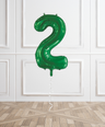 Emerald Helium Number Balloon
