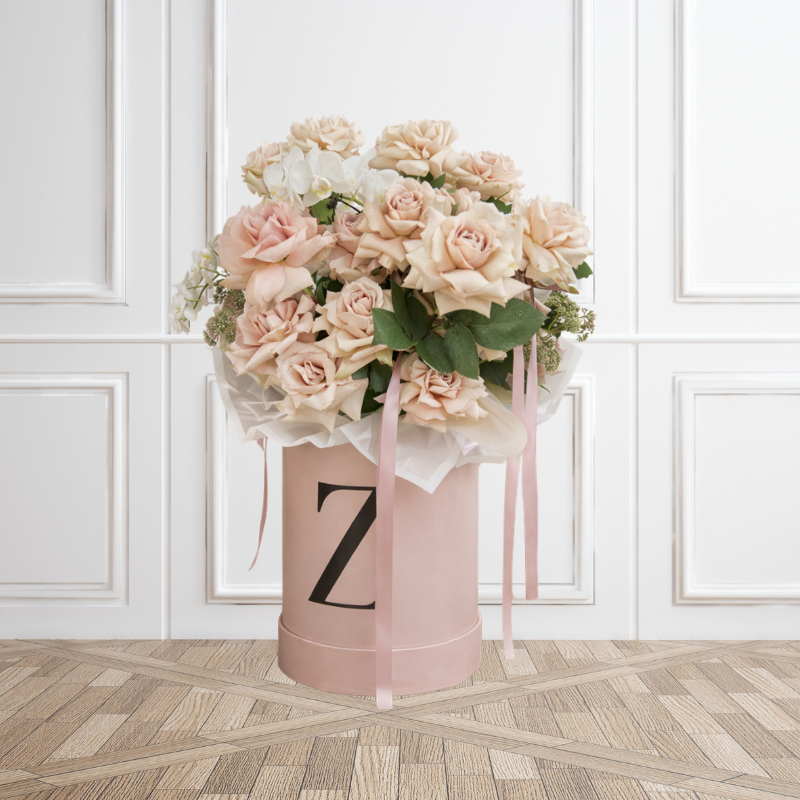 Mother’s Day Luxe Blush Rose Flower Gift Box