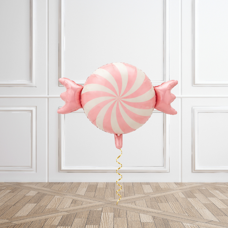 Pink Swirl Candy Helium Balloon