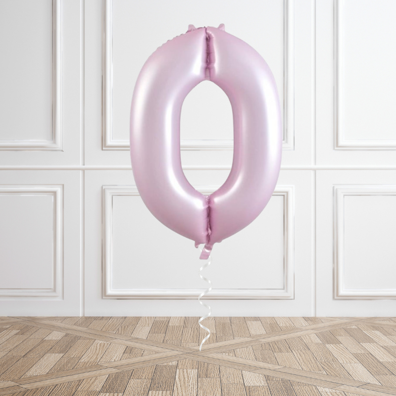 Pink Matte Helium Number Balloon