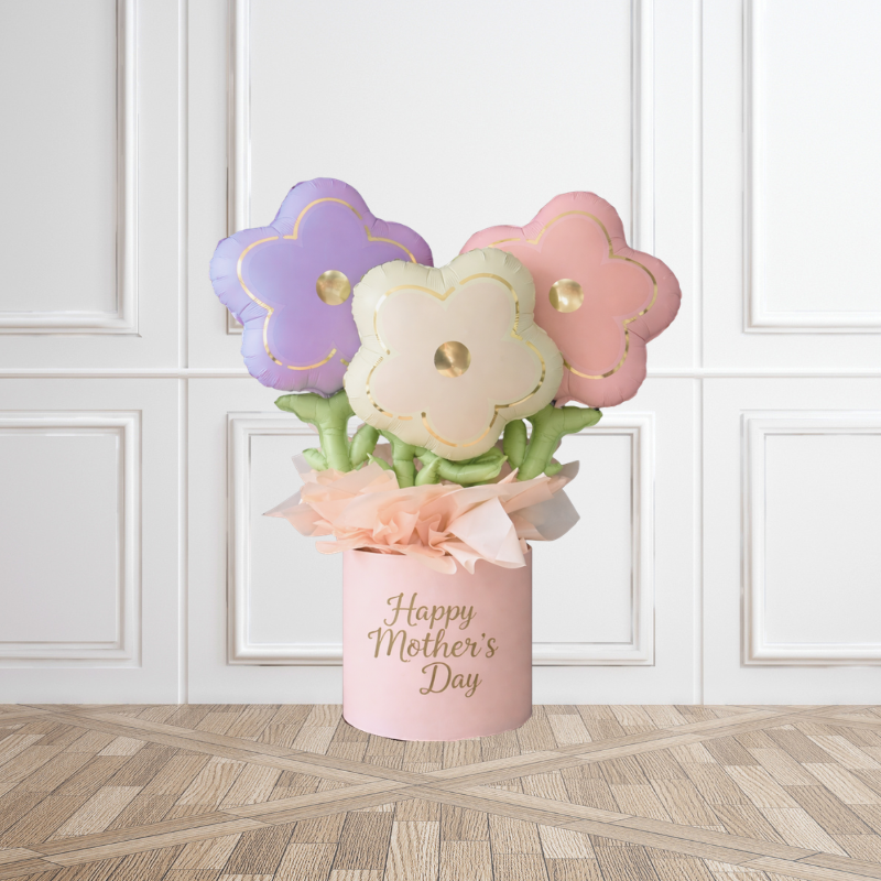 Mother’s Day Pastel Bloom Helium Balloon Bunch