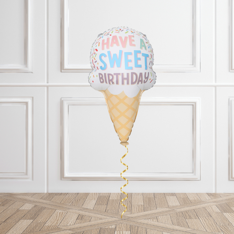Sweet Treat Birthday Ice Cream Helium Balloon
