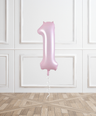 Pink Matte Helium Number Balloon