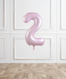 Pink Matte Helium Number Balloon