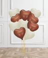 Cloud Nine Helium Heart Balloon Bunch