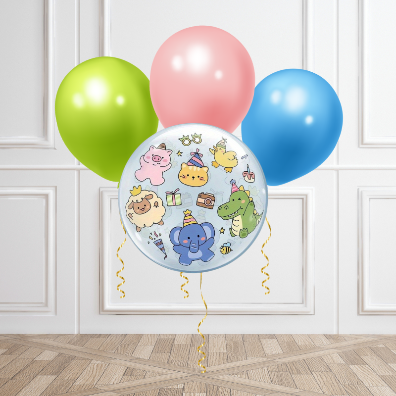 Little Party Animals Helium Balloon Bundle