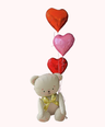 Be Mine Bear Balloon Bunch
