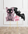 Pink or Treat Halloween Helium Balloon Bunch