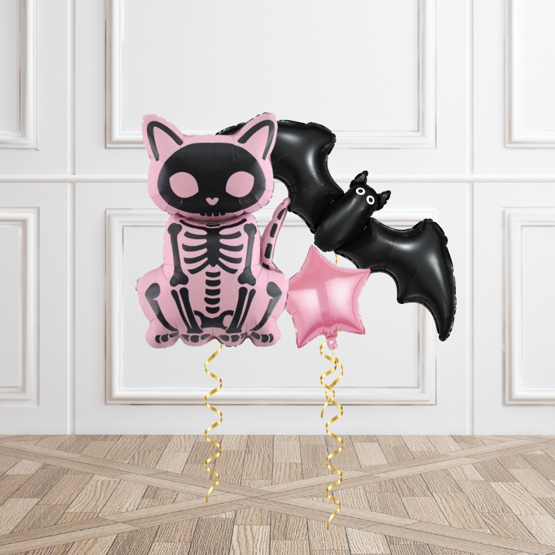 Pink or Treat Halloween Helium Balloon Bunch