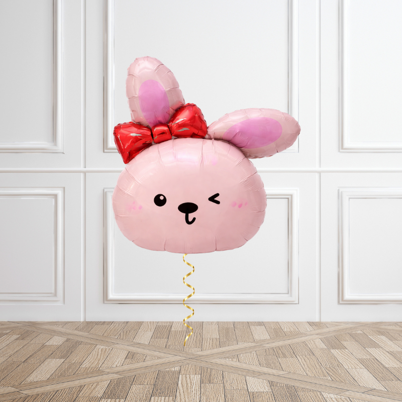 Blush Bunny Helium Balloon