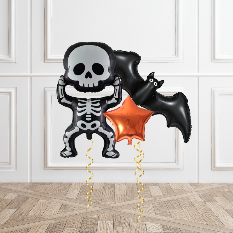 Trick or Treat Halloween Helium Balloon Bunch