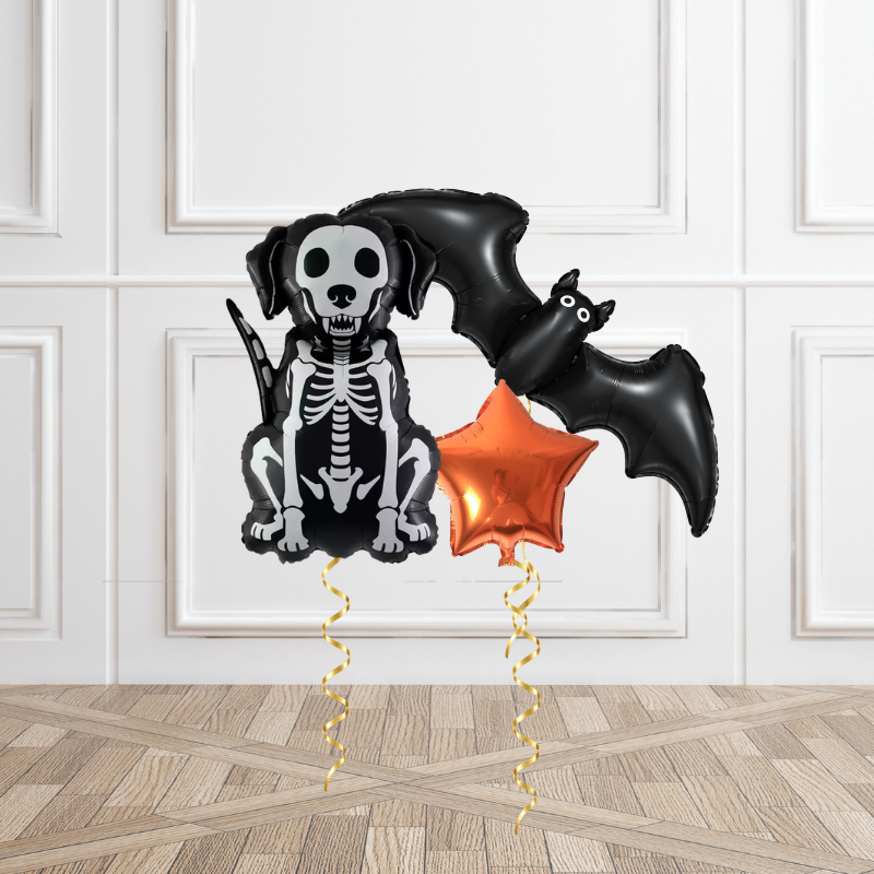 Trick or Treat Halloween Helium Balloon Bunch