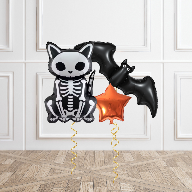 Trick or Treat Halloween Helium Balloon Bunch