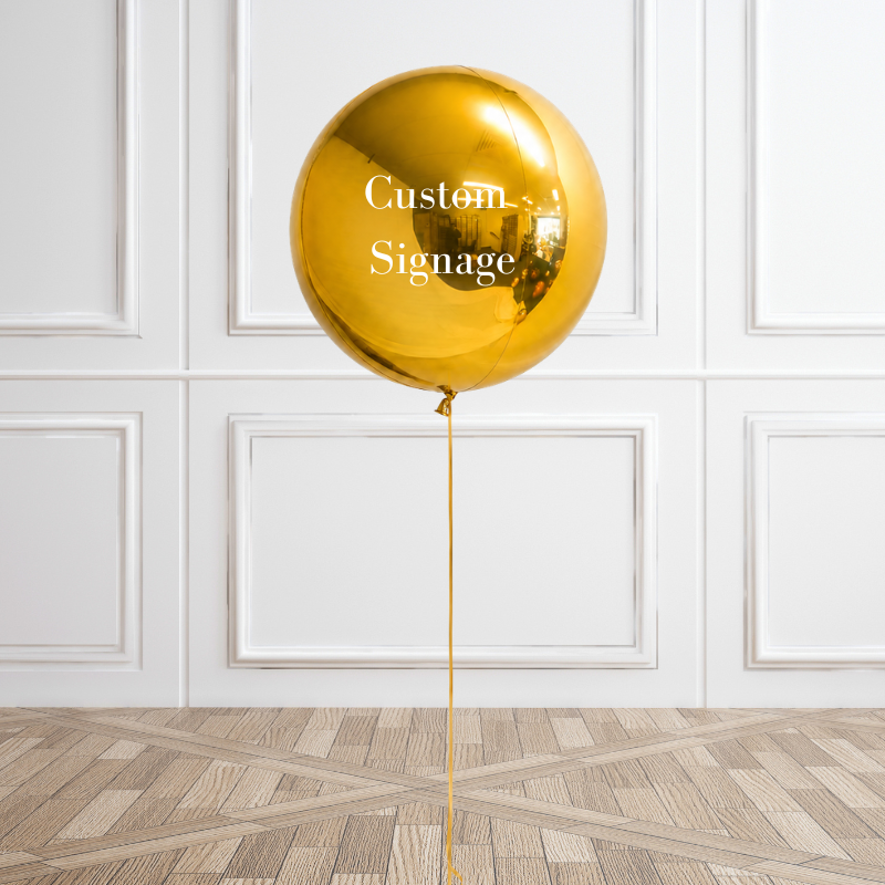 Personalised Chrome Orb Balloon