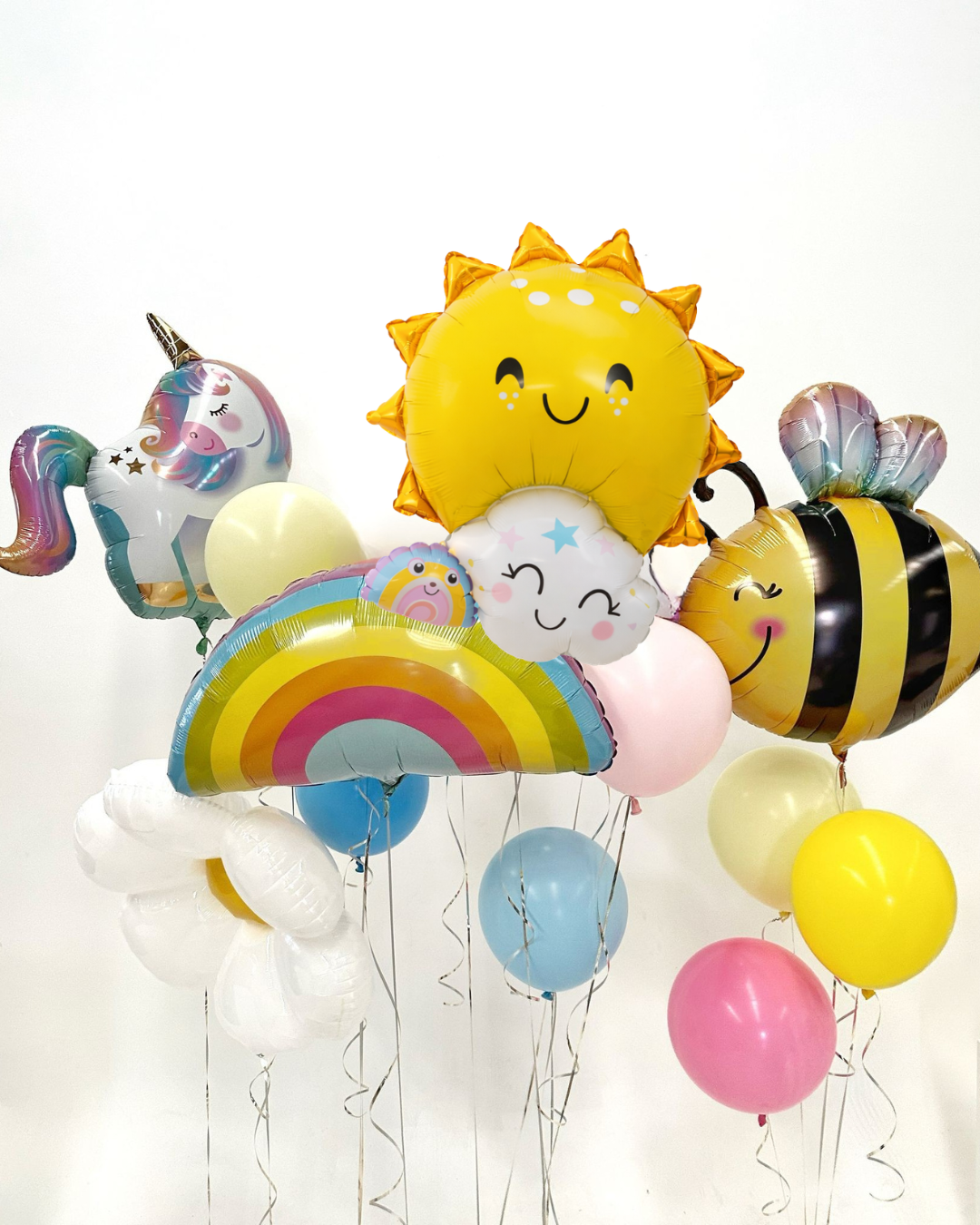 Happy Bee Balloon Bunch