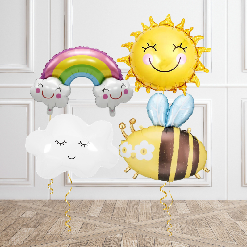 Sunshine Garden Helium Balloon Bunch
