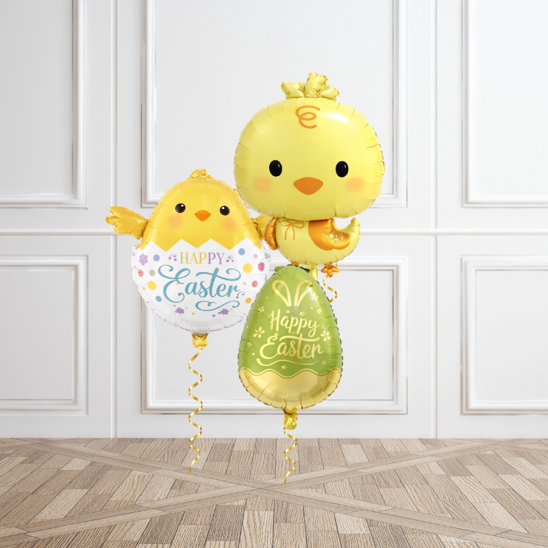Golden Chick Easter Balloon Bouquet