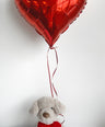 Triple Heart Teddy Balloon Gift