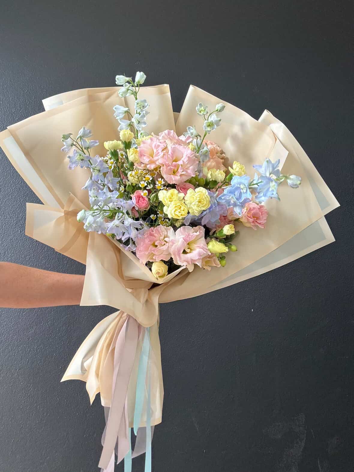 Mother's Day Pastel Garden Floral Flower Bouquet
