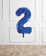 Cobalt Chrome Helium Number Balloon