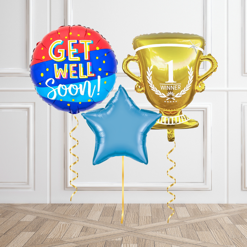 You’re a Winner Get Well Helium Bunch