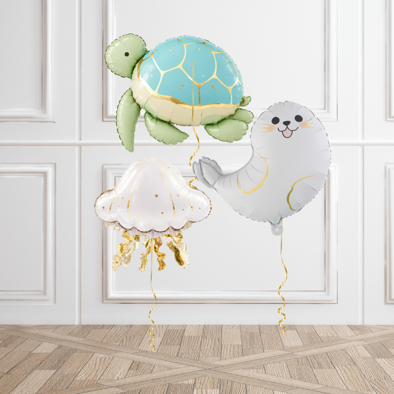 Under the Sea Balloon Helium Balloon Bundle