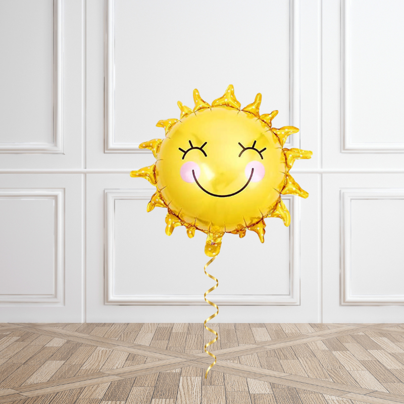 Smiling Sunshine Helium Foil Balloon