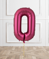 Berry Helium Foil Number Balloon