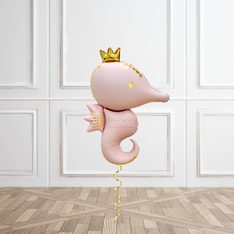Princess Seahorse Helium Foil Balloon