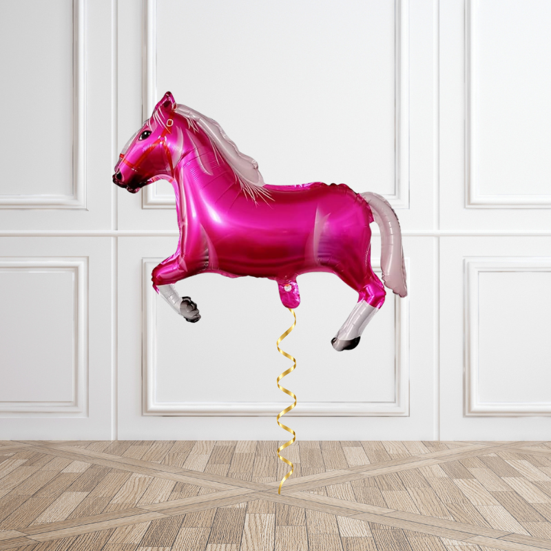 Pink Pony Helium Foil Balloon