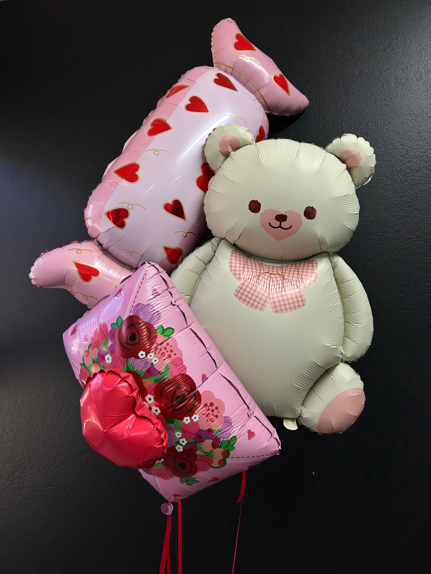 Beary Cute Valentine Balloon Bunch