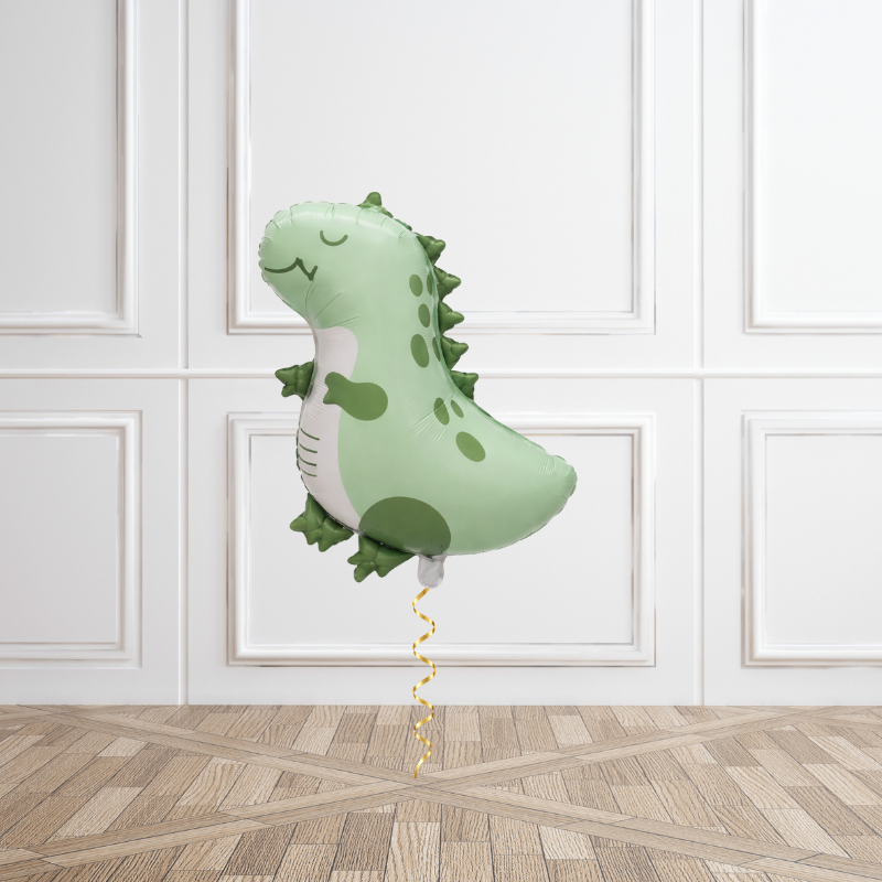 Green Dinosaur Helium Balloon