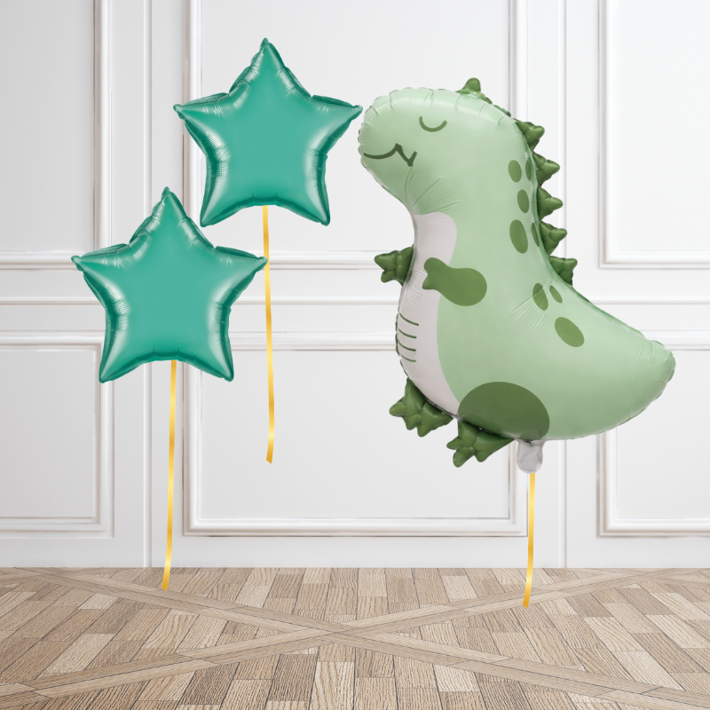 Sweet Green Dino Balloon Bouquet