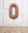 Chocolate Helium Foil Number Balloon
