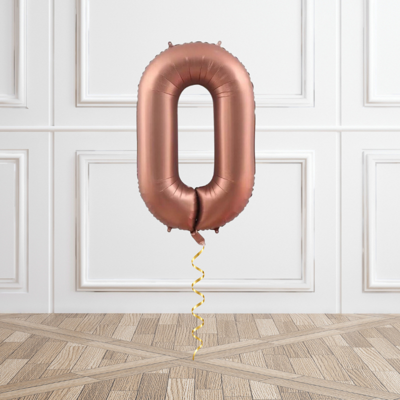 Chocolate Helium Foil Number Balloon