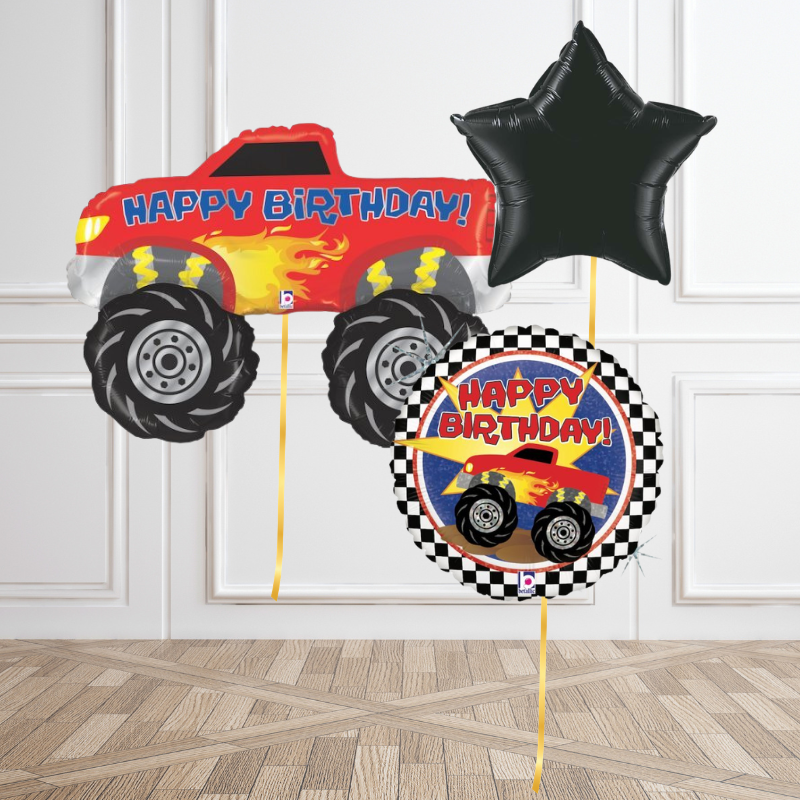Monster Truck Birthday Balloon Bouquet