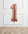 Chocolate Helium Foil Number Balloon