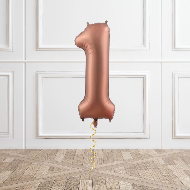 Chocolate Helium Foil Number Balloon