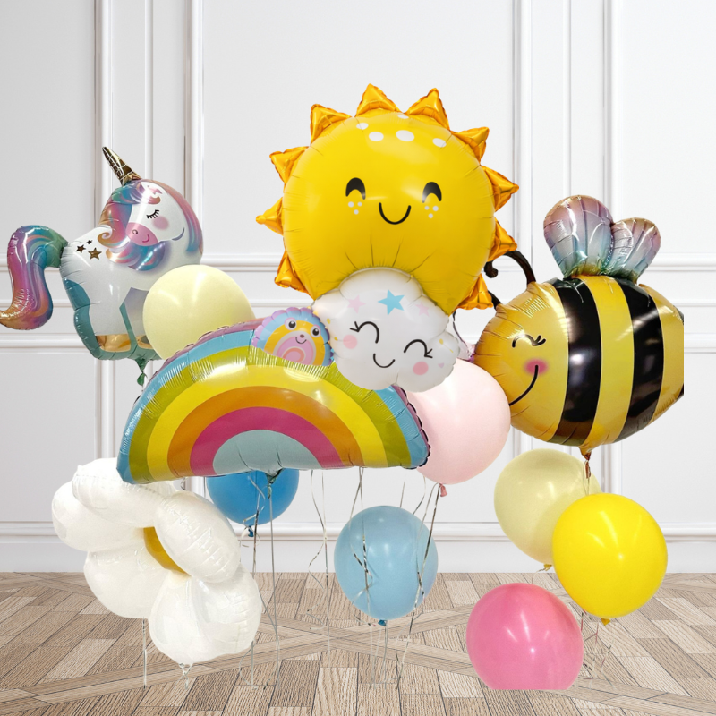 Happy Bee Balloon Bunch